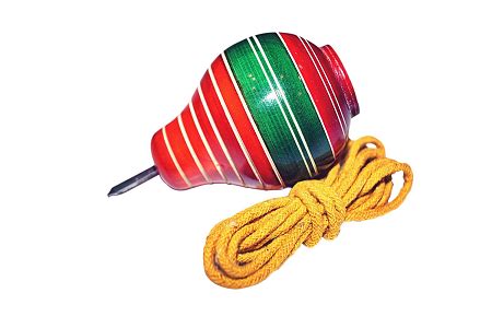 Lattu - The Indian traditional spinning top toy - A very scientific toy!