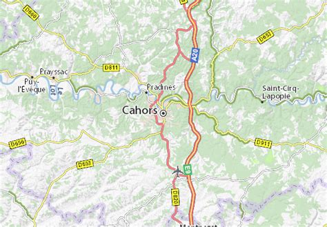 MICHELIN Cahors map - ViaMichelin