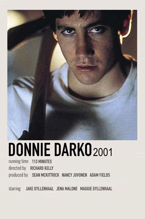 Donnie Darko Poster | Classic films posters, Film posters vintage, Film posters minimalist