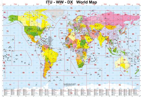 ITU DX World Map – GB7BUX