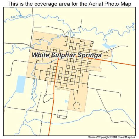 Aerial Photography Map of White Sulphur Springs, MT Montana