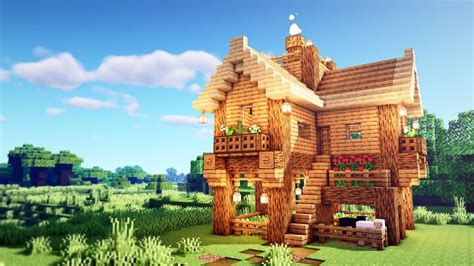 Minecraft: How To Build a Simple Starter House Minecraft Map