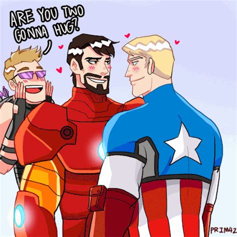 Are you two gonna hug Stony Avengers, Superfamily Avengers, Avengers Comics, Spideypool, Stony ...