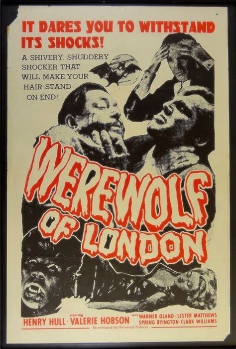 The Werewolf of London (1935) | Classic horror movies monsters, Classic ...