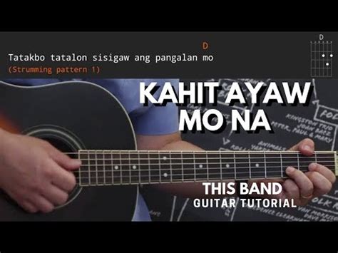 Kahit Ayaw Mo Na Chords Tutorial | This Band – Bartley Luistro Guitar Tutorials