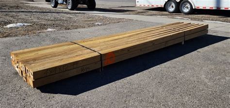 Tryans Online Auction & Auction Center - (Bunk #10) - 4x4x12 Pressure Treated Lumber - 16pcs.