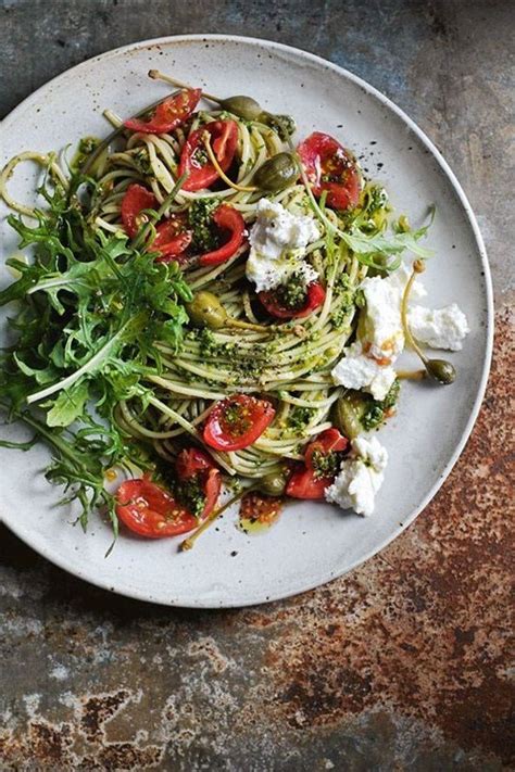 fresh tomato, kale and caperberry pasta | Lemon pasta recipes, Pasta dishes, Pasta recipes