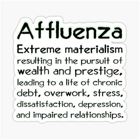 "Affluenza definition" Sticker for Sale by mywifesidea | Redbubble