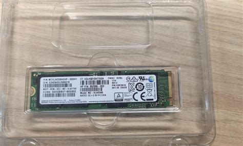 Samsung NVME SSD 256G, Computers & Tech, Parts & Accessories, Hard ...