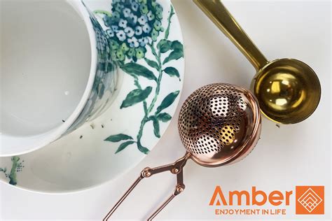 Stainless Steel Metal Loose Tea Steeper - Amber Tea Infuser