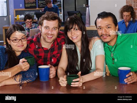 Diverse Group of Friends Stock Photo - Alamy