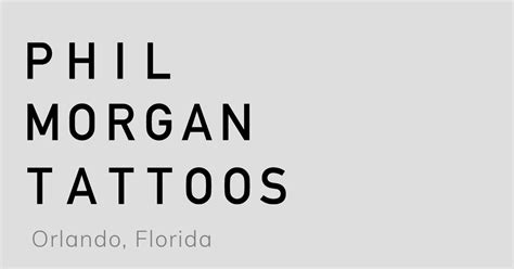 Custom Tattoos Orlando - Phil Morgan Tattoos