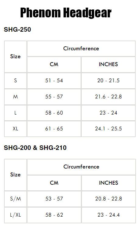 Headgear Size Chart | Tabla de Medidas para Cabezal | Tallas – MSM ...