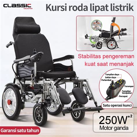 Jual Kursi Roda Elektrik Bisa Lipat Dan Rebahan Full Otomatis / kursi ...