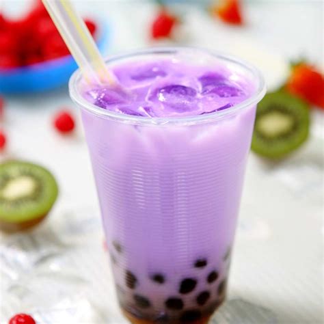 What Flavor is The Pretty Purple Boba Tea? - The Three Snackateers