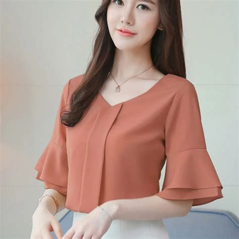 Aliexpress.com : Buy 2018 Fashion Women Tops Blouses Chiffon Blouse ...