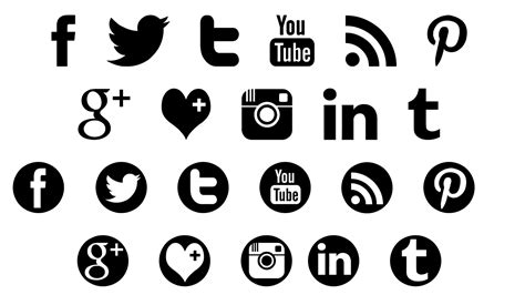 White Social Media Icons Transparent Background At DAF