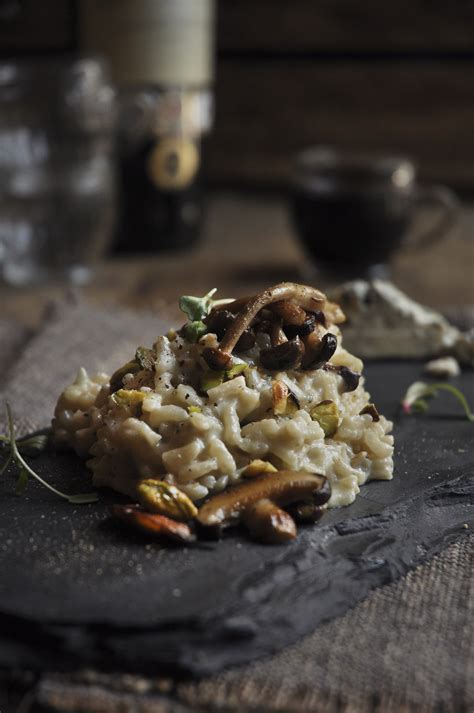 Wild Mushroom Risotto with Blue Cheese