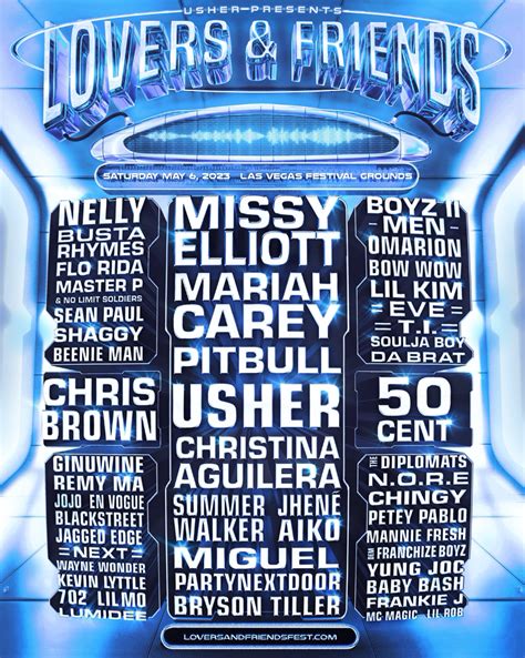 Lovers & Friends Announces 2023 Lineup Missy Elliott, Usher, Mariah ...