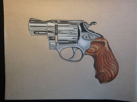 I was told I should post this here. My Colored Pencil drawing of a Rossi .38 (Completed 3-14-16 ...