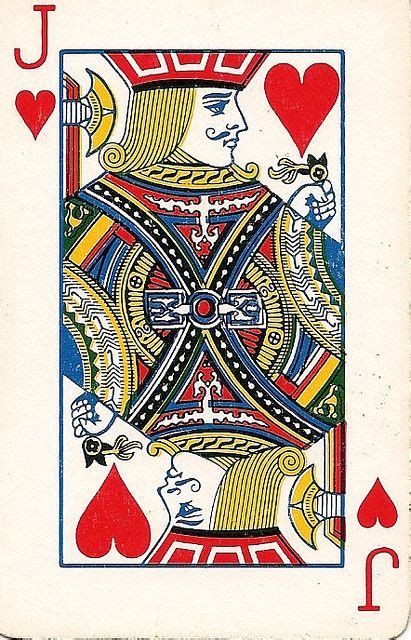 Playing Card Tattoos, Playing Cards Art, Vintage Playing Cards, Jack ...