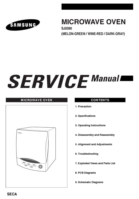 SAMSUNG SJ0390 SERVICE MANUAL Pdf Download | ManualsLib