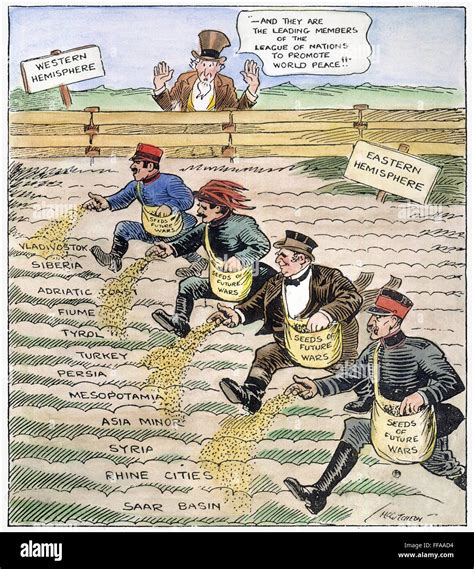 LEAGUE OF NATIONS CARTOON. /nCartoon by John T. McCutcheon for the ...