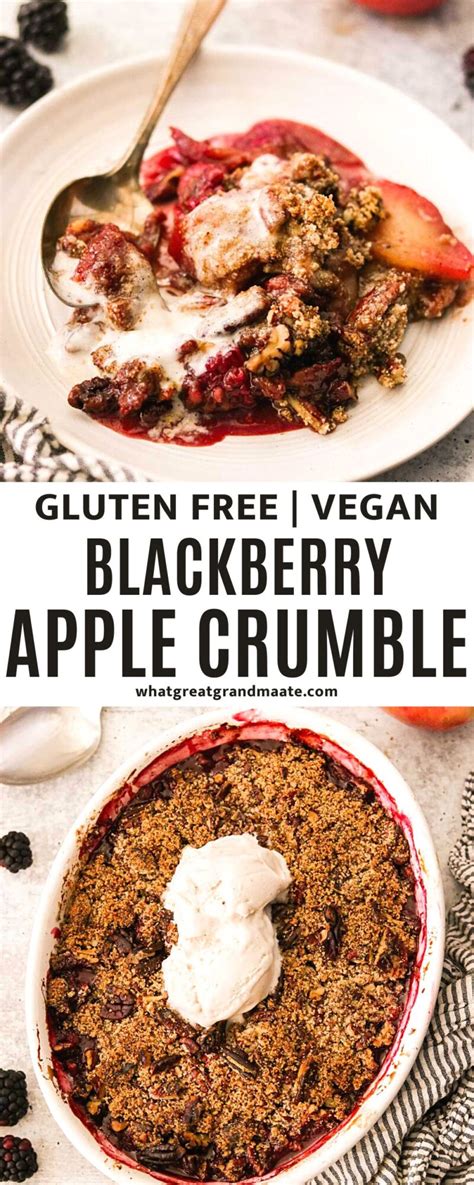 Easy Blackberry and Apple Crumble Recipe (Vegan)