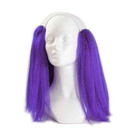 Clown Antics Purple Bald Clown Straight Wig - Walmart.com