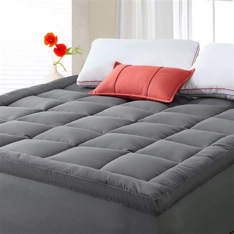 MERITLIFE Cooling King Mattress Topper, Extra Thick Mattress Pad Cover, Plush Pillow Top with ...