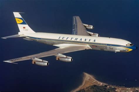 Lufthansa Boeing 707, Retro, 1963 | Aviones, Aviones comerciales, Helicopteros