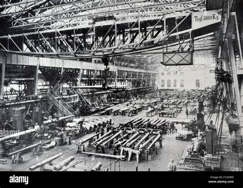 The Krupp Gun Works in Essen, Germany, during World War I Stock Photo ...