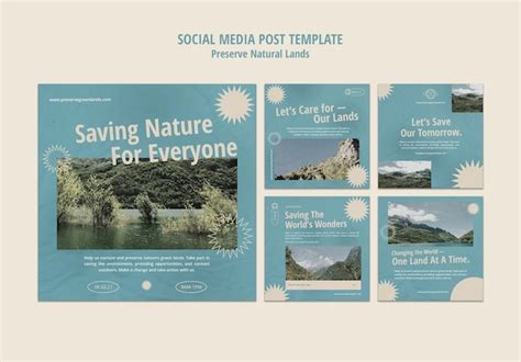 Free PSD | Horizontal youtube banner for nature preservation with landscape