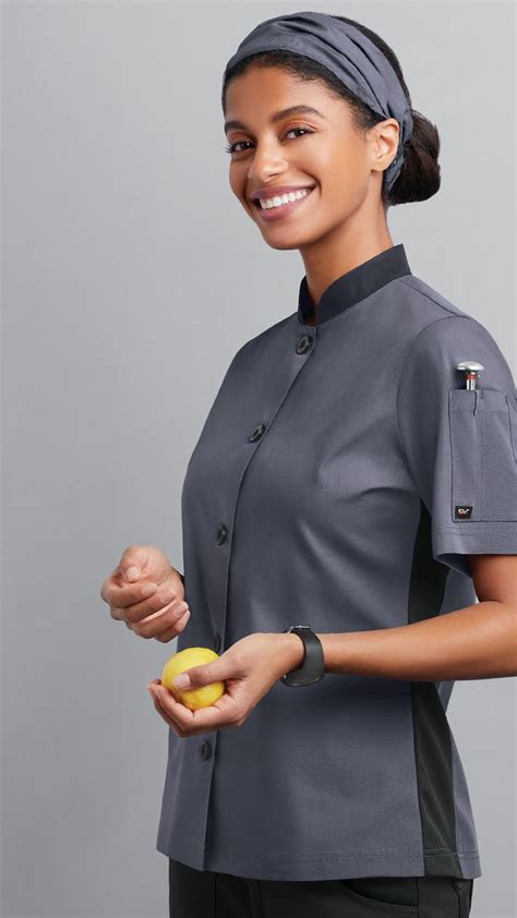 New mesh chef coats to wear in the kitchen | Women's chef jacket, Chef ...