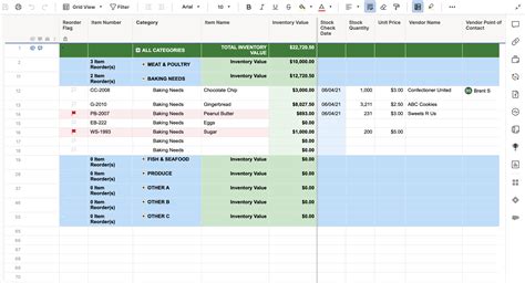 Food Inventory Template | Smartsheet