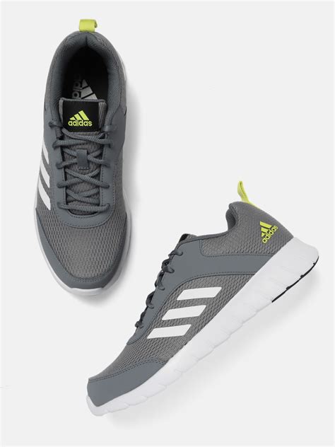 Buy ADIDAS Men Grey Woven Design Merage Running Shoes - Sports Shoes ...