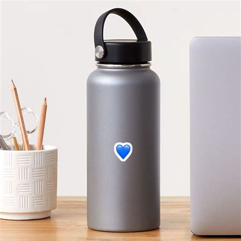 "Blue Heart Emoji" Sticker for Sale by aleexbee | Redbubble