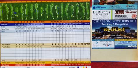 Scorecard – Le Portage Golf Club