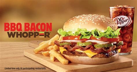 News: Burger King - New BBQ Bacon Whopper and Honey BBQ Strips