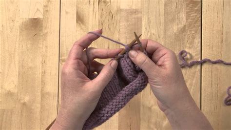 Knit two together through back loop (K2tog tbl) - YouTube