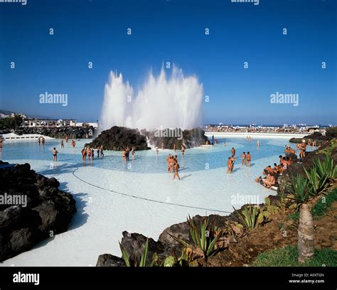 The Lido Puerto de la Cruz Tenerife Canary Islands Spain Atlantic Stock Photo: 10087364 - Alamy