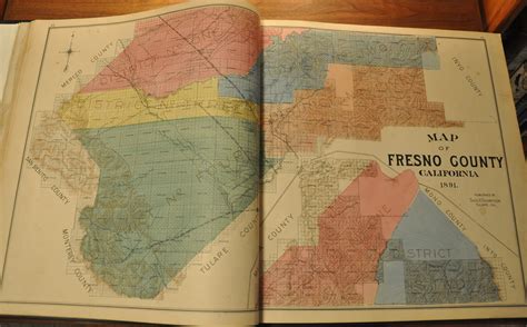 Official Historical Atlas Map of Fresno County | Curtis Wright Maps