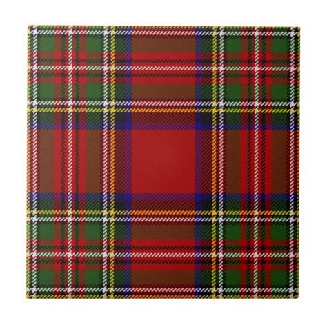 Royal Stewart Clan Tartan Plaid Pattern Ceramic Tile | Zazzle | Plaid pattern, Tartan, Ceramic tiles