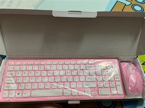 New Keyboard and Mouse Set Pink, Computers & Tech, Parts & Accessories, Computer Keyboard on ...