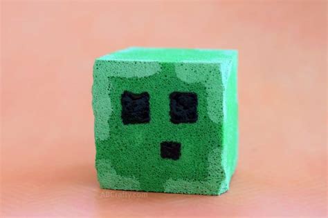 Minecraft Squishies - Make a Minecraft Slime Block Squishy Stress Ball