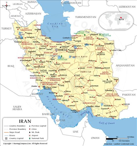 PDF of Iran Map, Iran Map PDF