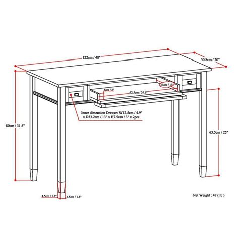 Warm Shaker Desk – Simpli Home