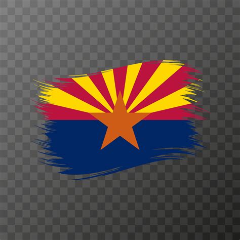 Arizona state flag in brush style on transparent background. Vector illustration. 16466902 ...