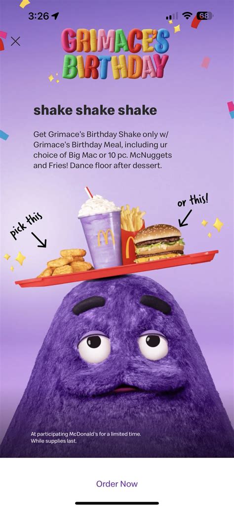 Grimace Had a Birthday and All I Got Was this Boring Combo Meal