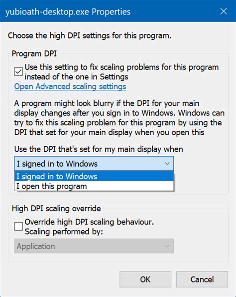 High DPI Settings in Windows 10 Makes Some Applications Too Big Or Too ...